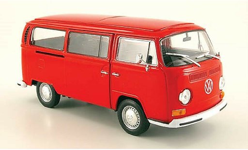 Volkswagen T2 B 1/24 Welly Bus rot 1972 modellautos