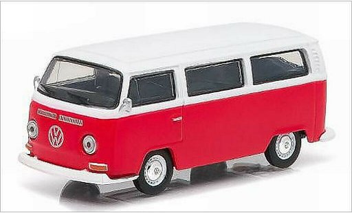 Volkswagen T2 A 1/64 Greenlight Bus rot/weiss 1968 modellautos