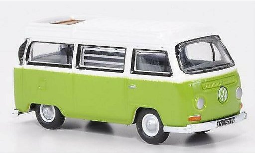 Volkswagen T2 Base 1/76 Oxford Camper gr&Atilde;&frac14;n/weiss modellautos