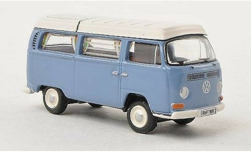 Volkswagen T2 Base 1/87 Bub Camping blau/weiss modellautos
