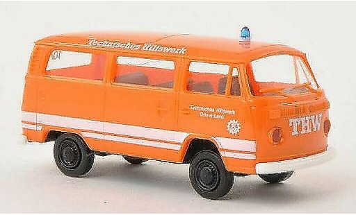 Volkswagen T2 Base 1/87 Brekina Kombi THW orange modellautos