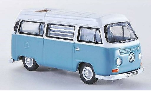 Volkswagen T2 Base 1/76 Oxford Westfalia Camper graublau/weiss RHD modellautos