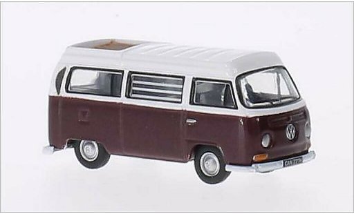 Volkswagen T2 Base 1/76 Oxford Westfalia mettalic rot/weiss RHD modellautos