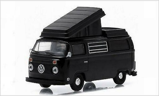 Volkswagen T2 B 1/64 Greenlight Westfalia schwarz 1973 modellautos