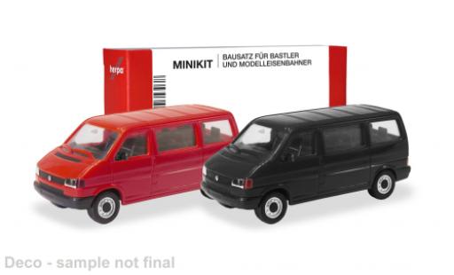Volkswagen T4 1/87 Herpa MiniKit rot/schwarz 1:87 modellautos