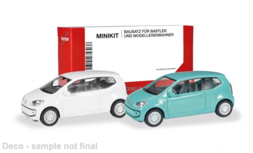 Volkswagen UP! 1/87 Herpa MiniKit Up! weiss/t&uuml;rkis 1:87 modellautos