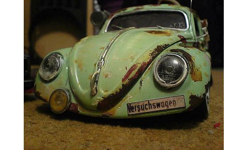 Volkswagen Kafer Rat Rod 1/18 Burago coxinelle style modellautos