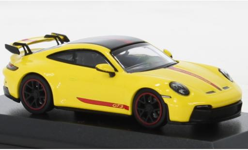 Modellautos Porsche 992 GT3 1/64 Wbros 911  jaune Porsche 992 GT3 1/64 Wbros 911  jaune modellautos