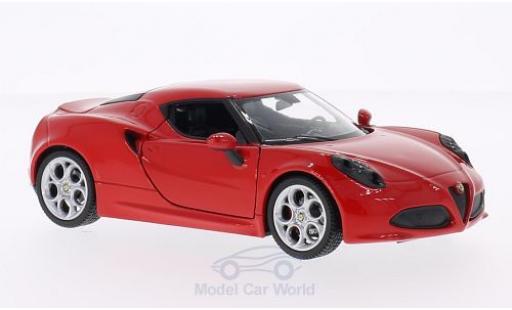 Modellautos Alfa Romeo 4C 1/24 Welly rot 2014 Alfa Romeo 4C 1/24 Welly rot 2014 modellautos