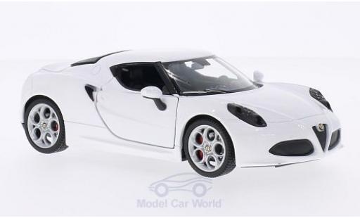 Alfa Romeo 4C 1/24 Welly weiss 2014 modellautos