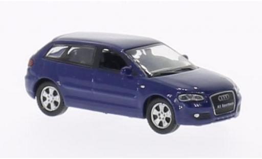 Audi A3 1/87 Welly Sportback blau modellautos