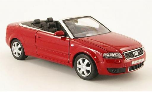 Audi A4 1/24 Welly Cabriolet rot 2003 1:24 modellautos