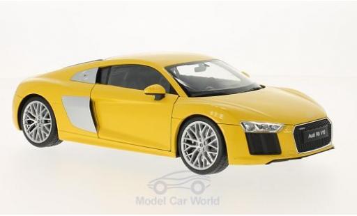 Audi R8 1/18 Welly V10 gelb 2016 modellautos