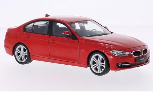 Bmw 335 1/24 Welly i (F30) rot ohne Vitrine modellautos