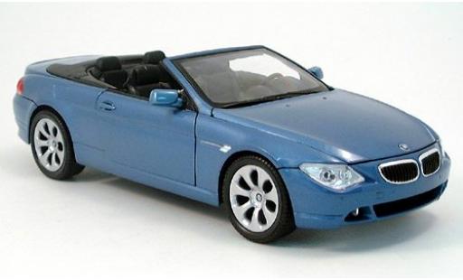Modellautos Bmw 645 1/18 Welly CI Cabriolet met.--blau 2004 1:18 Bmw 645 1/18 Welly CI Cabriolet met.--blau 2004 1:18 modellautos