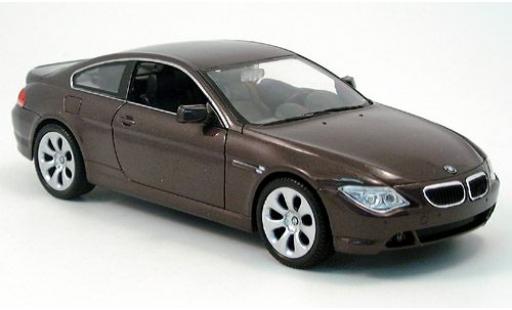 Bmw 645 1/24 Welly CI met. dk. rot 2004 1:24 modellautos