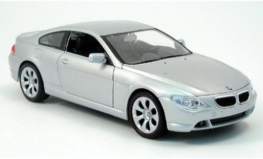 Bmw 645 1/24 Welly CI silber 2004 1:24 modellautos