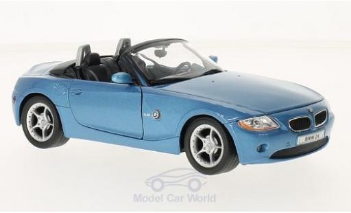 Bmw Z4 1/24 Welly mettalic blau 2003 modellautos