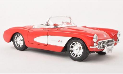 Chevrolet Corvette 1/24 Welly Cabriolet rot 1957 1:24 modellautos