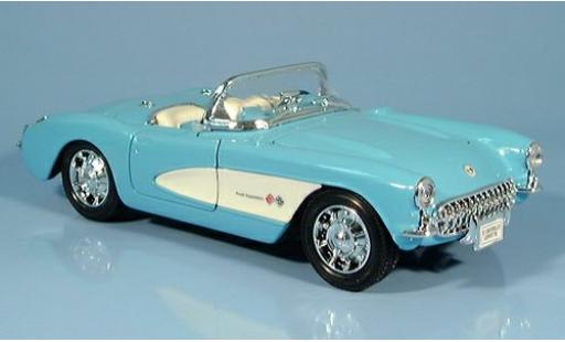 Chevrolet Corvette 1/24 Welly Cabriolet türkis 1957 1:24 modellautos