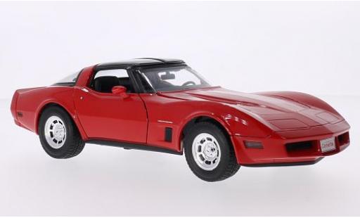 Modellautos Chevrolet Corvette 1/18 Welly rot 1982 1:18 Chevrolet Corvette 1/18 Welly rot 1982 1:18 modellautos