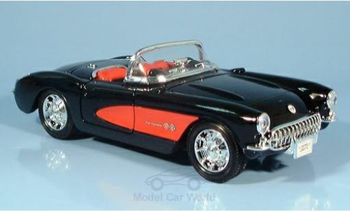 Chevrolet Corvette 1/24 Welly schwarz 1957 ohne Vitrine modellautos