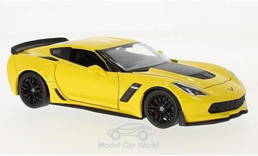 Chevrolet Corvette 1/24 Welly Z06 gelb 2017 modellautos