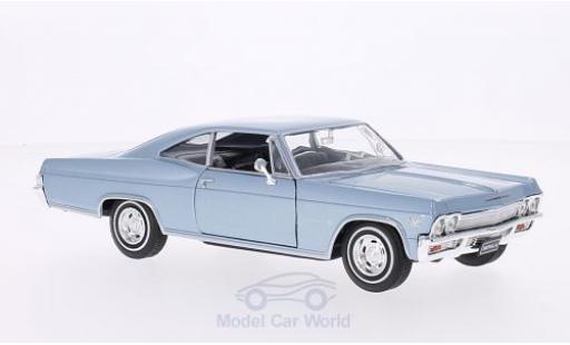 Chevrolet Impala 1/24 Welly SS 396 mettalic blau 1965 modellautos