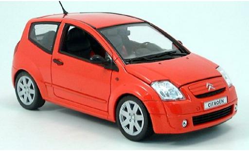 Modellautos Citroen C2 1/18 Welly rot 2003 1:18 Citroen C2 1/18 Welly rot 2003 1:18 modellautos