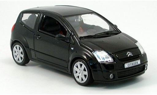 Citroen C2 1/24 Welly schwarz 2004 1:24 modellautos
