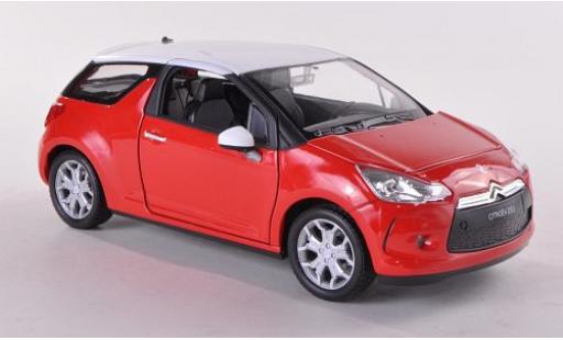 DS Automobiles DS3 1/24 Welly Citroen rot/weiss 1:24 modellautos
