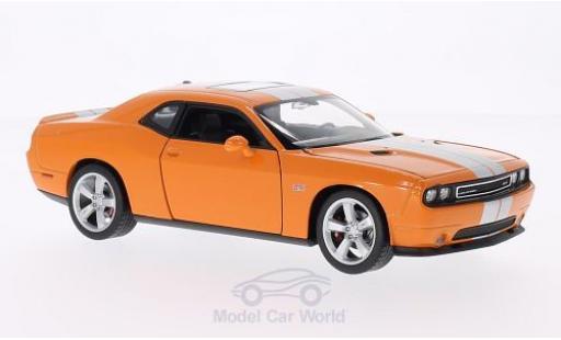 Dodge Challenger 1/24 Welly SRT orange/silber modellautos