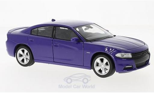 Dodge Charger 1/24 Welly R/T lila 2016 modellautos