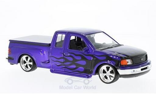 Ford F-1 1/24 Welly 50 Flareside Supercab Low Rider violett/Dekor 1999 modellautos