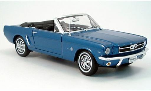 Ford Mustang 1/18 Welly Cabriolet met. blau 1964 1:18 modellautos