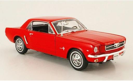 Ford Mustang 1/24 Welly Coupe rot 1964 modellautos