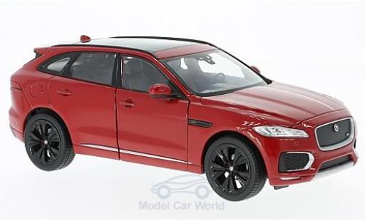 Jaguar F-Pace 1/24 Welly mettalic rot 2016 ohne Vitrine modellautos