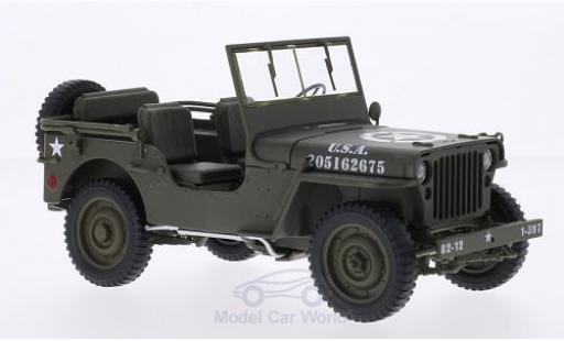 Modellautos Jeep Willys 1/18 Welly matt-oliv U.S. Army offen Jeep Willys 1/18 Welly matt-oliv U.S. Army offen modellautos