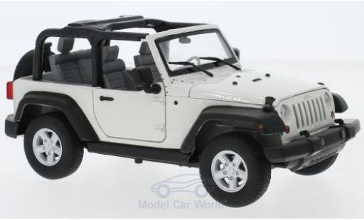 Jeep Wrangler 1/24 Welly Rubicon weiss 2007 modellautos