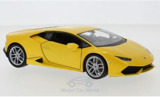 Lamborghini Huracan 1/24 Welly LP 610-4 mettalic gelb modellautos