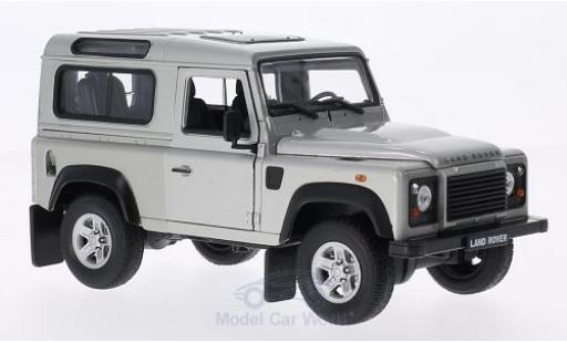 Land Rover Defender 1/24 Welly silber modellautos