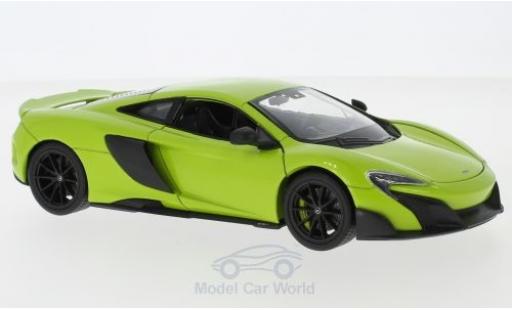 McLaren 675 1/24 Welly LT grün modellautos