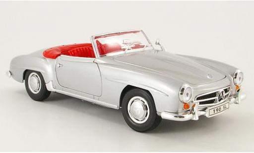 Modellautos Mercedes 190 1/18 Welly SL silber offen 1955 1:18 Mercedes 190 1/18 Welly SL silber offen 1955 1:18 modellautos