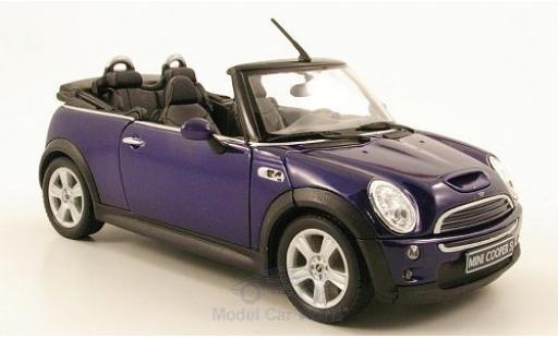 Mini Cooper S 1/24 Welly S Cabriolet blau modellautos