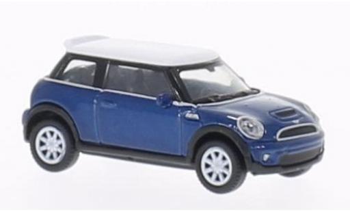 Modellautos Mini Cooper 1/87 Welly S blau/weiss Mini Cooper 1/87 Welly S blau/weiss modellautos