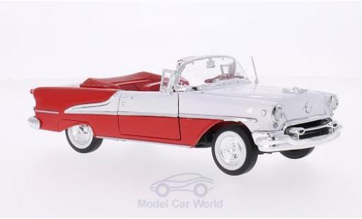 Oldsmobile Super 88 1/24 Welly Cabrio rot/weiss 1955 modellautos
