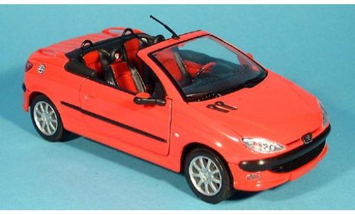 Modellautos Peugeot 206 1/24 Welly Cabriolet offen rot 1:24 Peugeot 206 1/24 Welly Cabriolet offen rot 1:24 modellautos