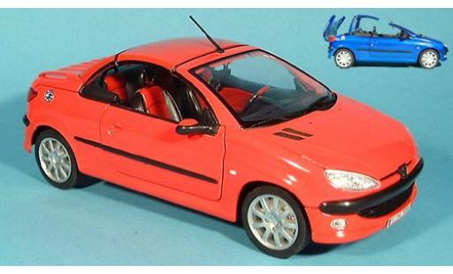 Modellautos Peugeot 206 1/18 Welly CC rot 1:18 Peugeot 206 1/18 Welly CC rot 1:18 modellautos