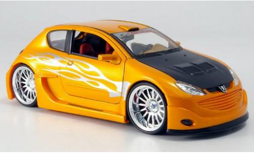 Peugeot 206 1/24 Welly Tuning orange-gold 1:24 modellautos