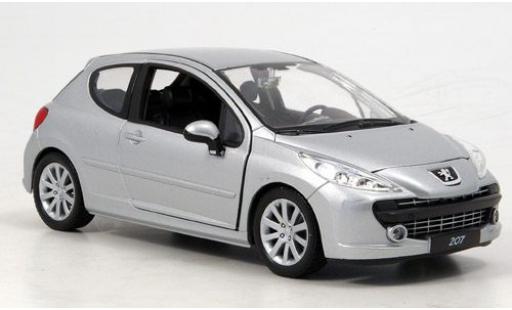 Peugeot 207 1/24 Welly silber 1:24 modellautos